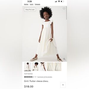 Crewcuts Flower Girl Flutter-Sleeve Dress